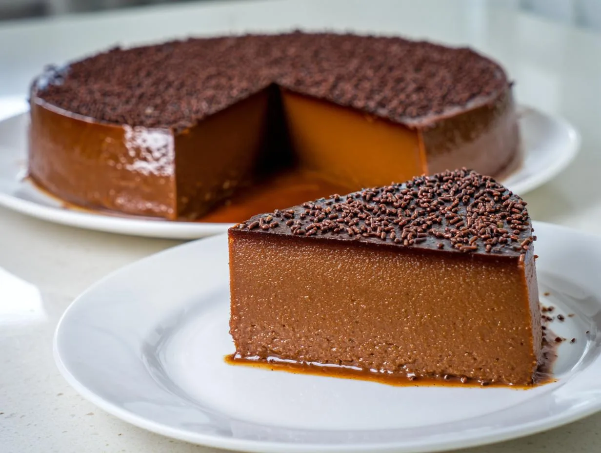 Creamy Brazilian Chocolate Fudge Flan in Just 40 Minutes