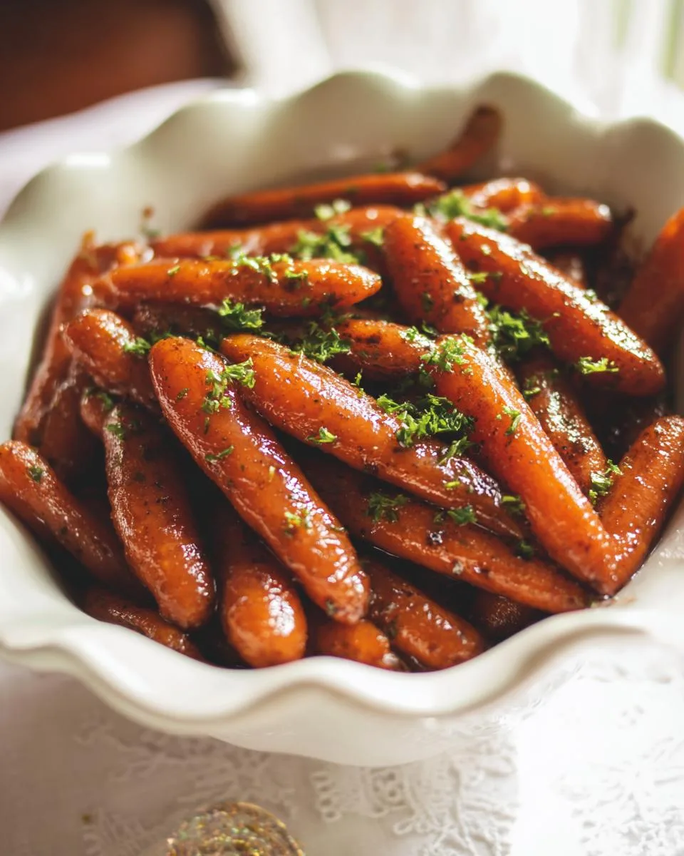 Brown Sugar Glazed Carrots - detail 1