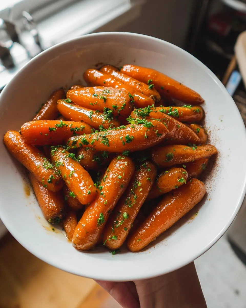 Brown Sugar Glazed Carrots - detail 2