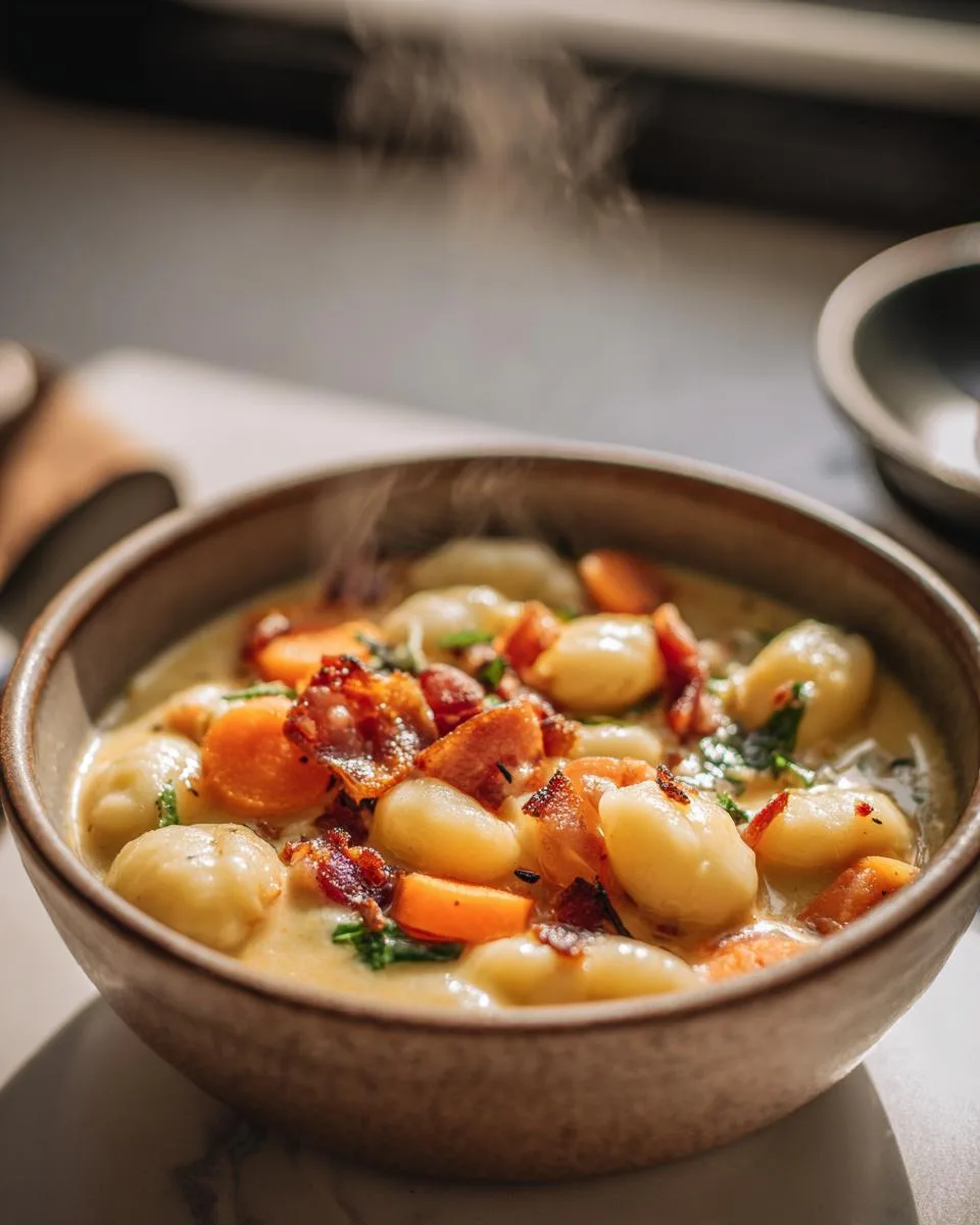 Cheddar Gnocchi Soup - detail 3