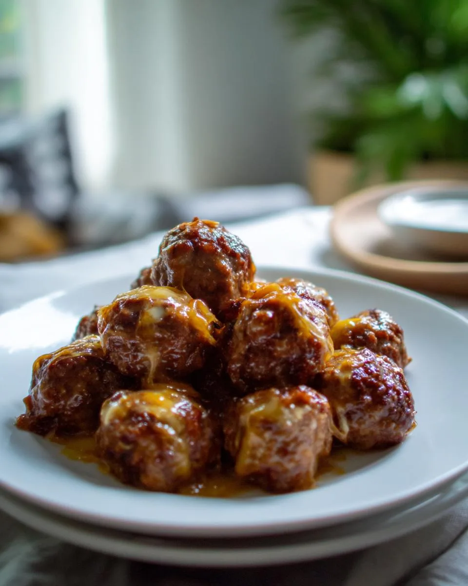 Cheesy French Onion Meatballs - detail 3