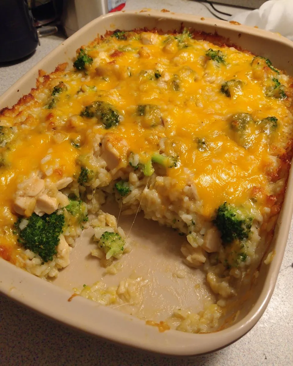 Chicken Broccoli Rice Cheese Casserole - detail 2