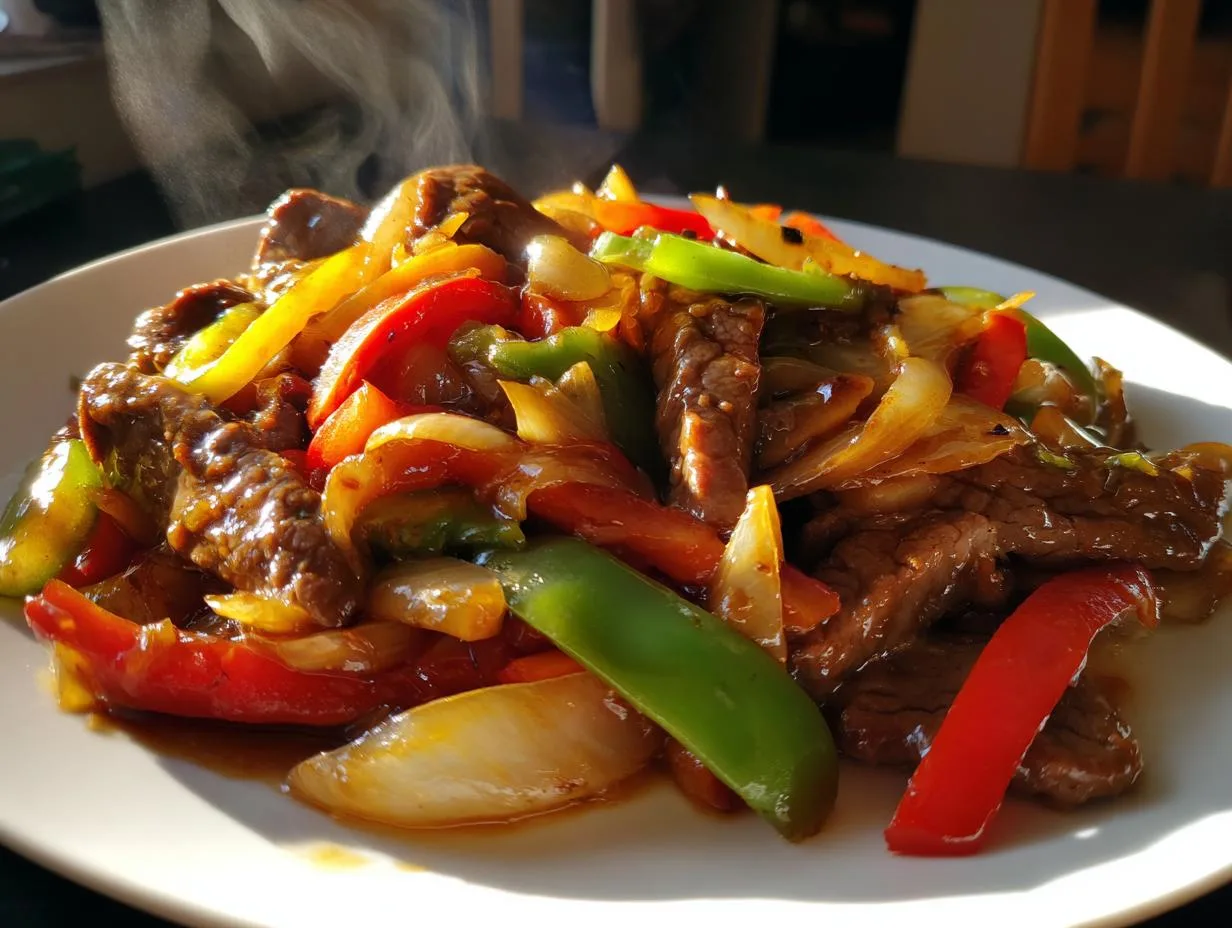 30-Minute Chinese Pepper Steak Onions – Tender & Flavorful