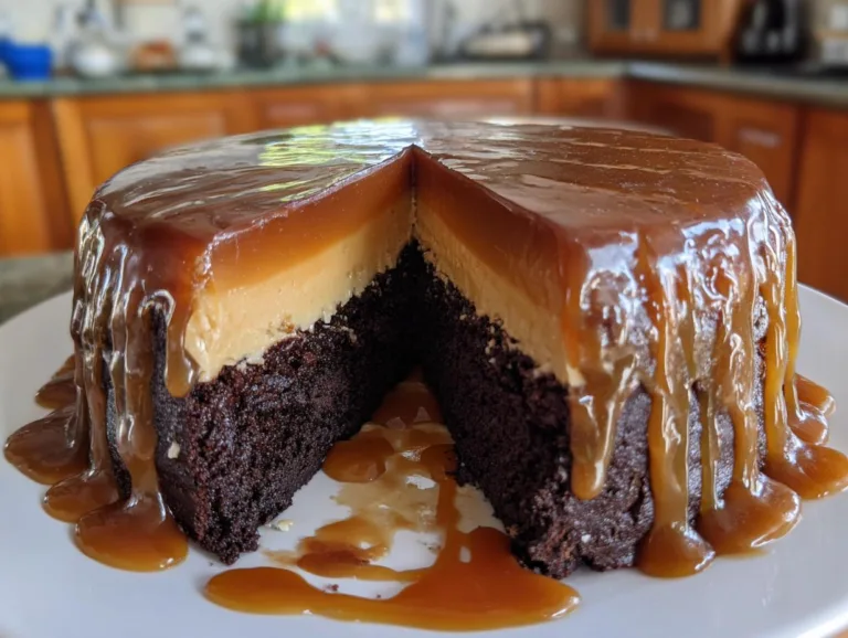 Chocolate flan cake