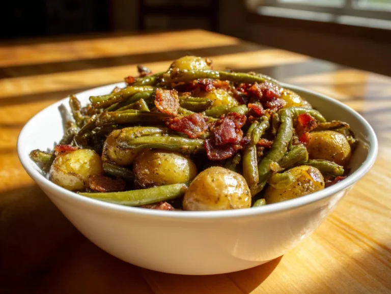 Country Ranch Green Beans and Potatoes with Bacon