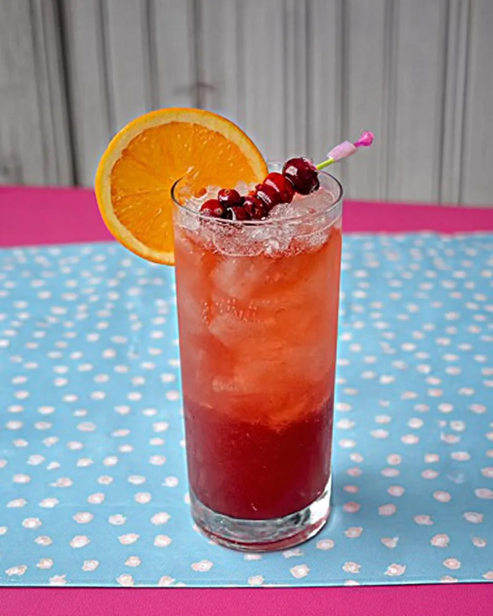Cranberry Orange Juice Mocktail - detail 1