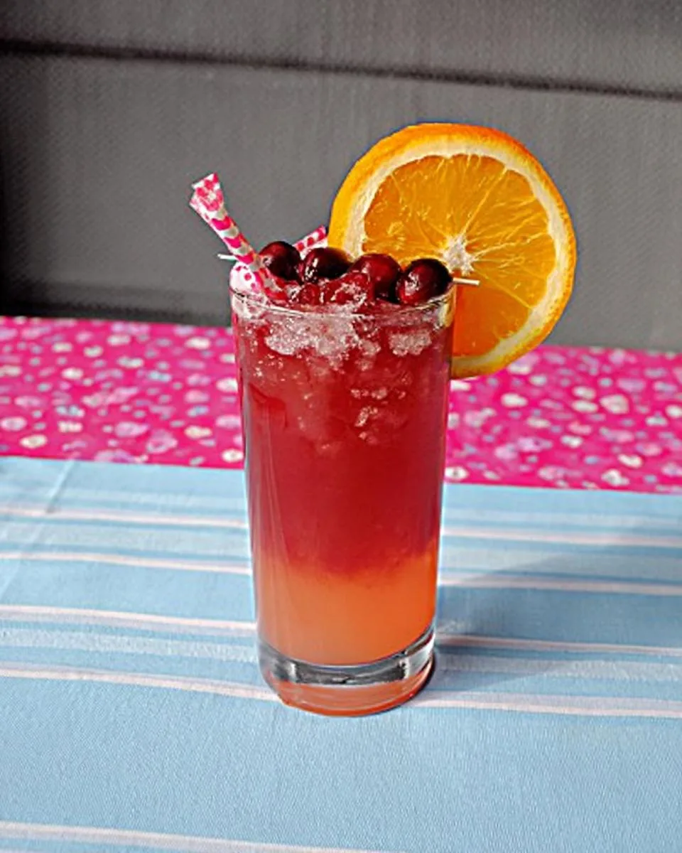 Cranberry Orange Juice Mocktail - detail 2