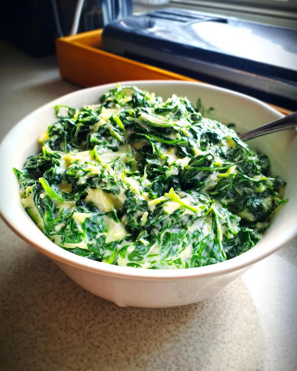 Creamed Spinach - detail 1