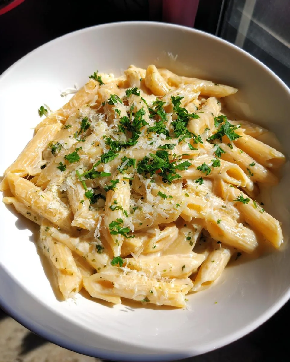 Creamy Garlic Penne Pasta - detail 1