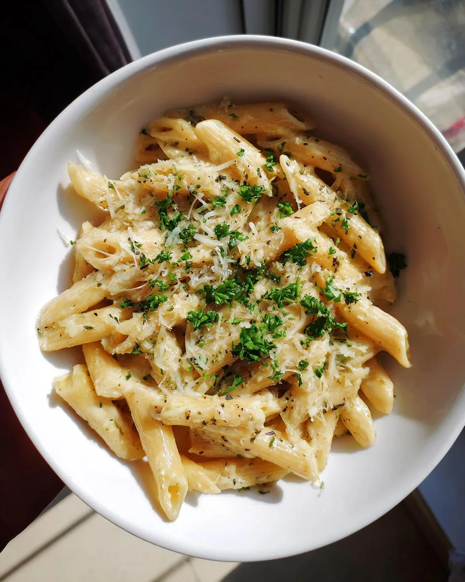 Creamy Garlic Penne Pasta - detail 3