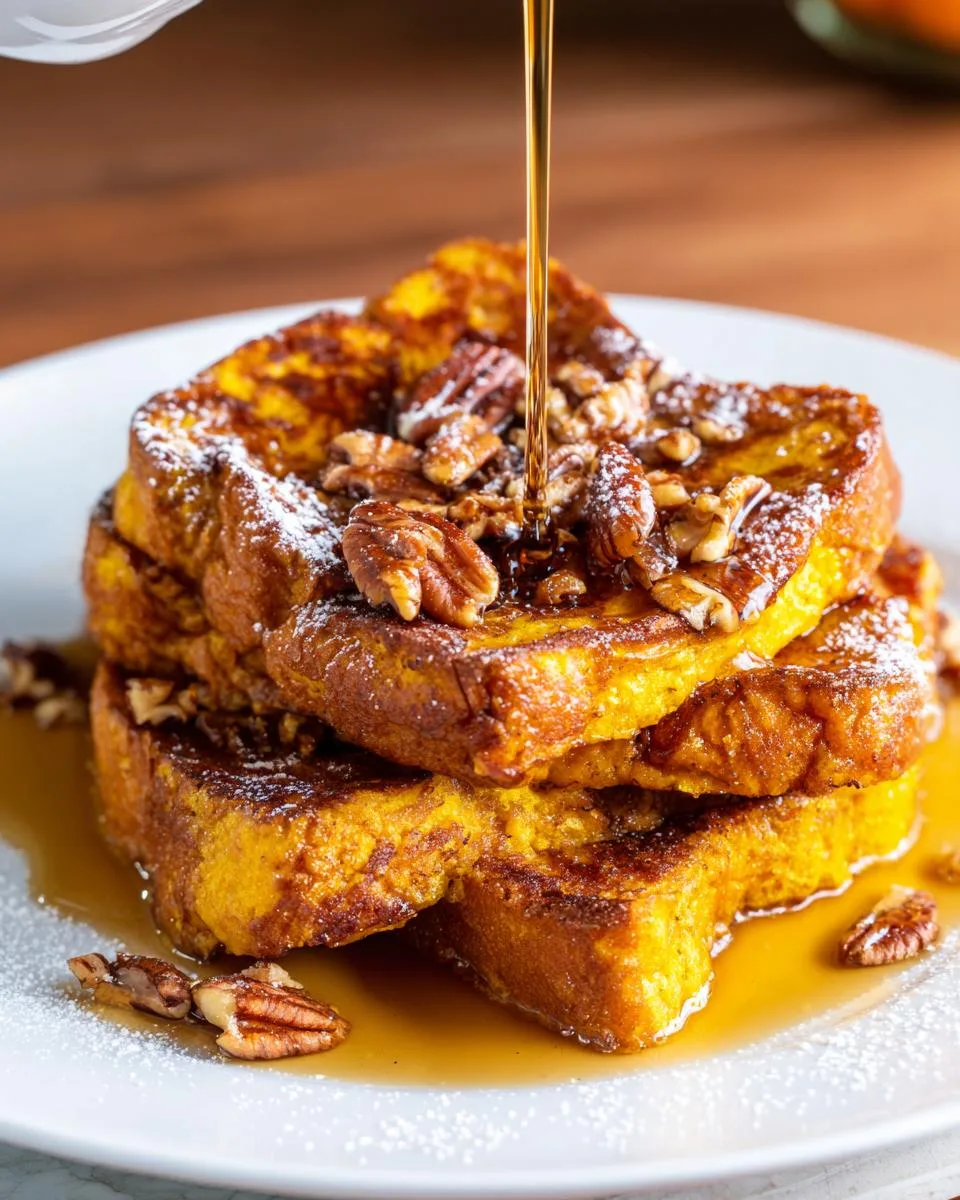 Fall Pumpkin French Toast Breakfast - detail 1