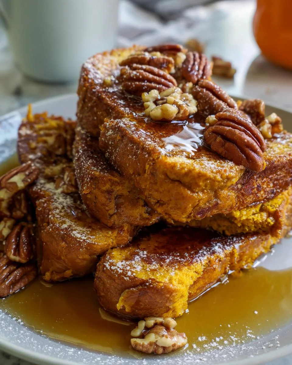 Fall Pumpkin French Toast Breakfast - detail 2