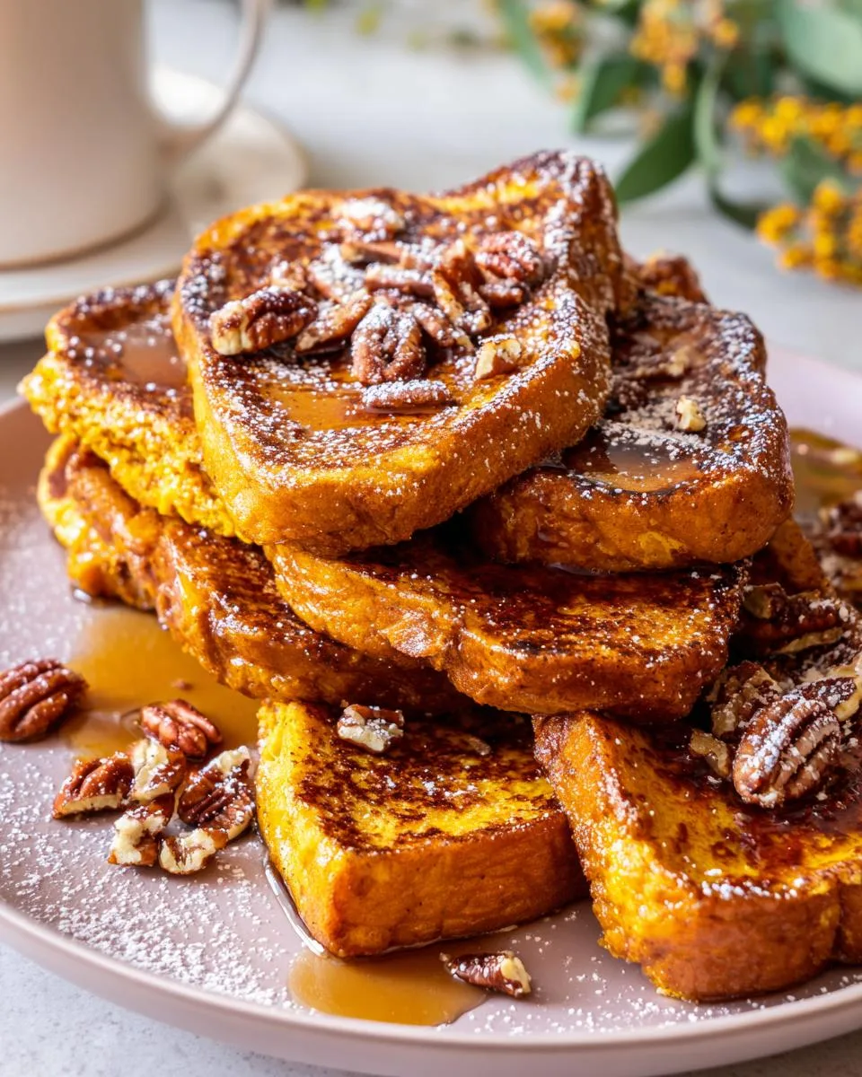 Fall Pumpkin French Toast Breakfast - detail 3
