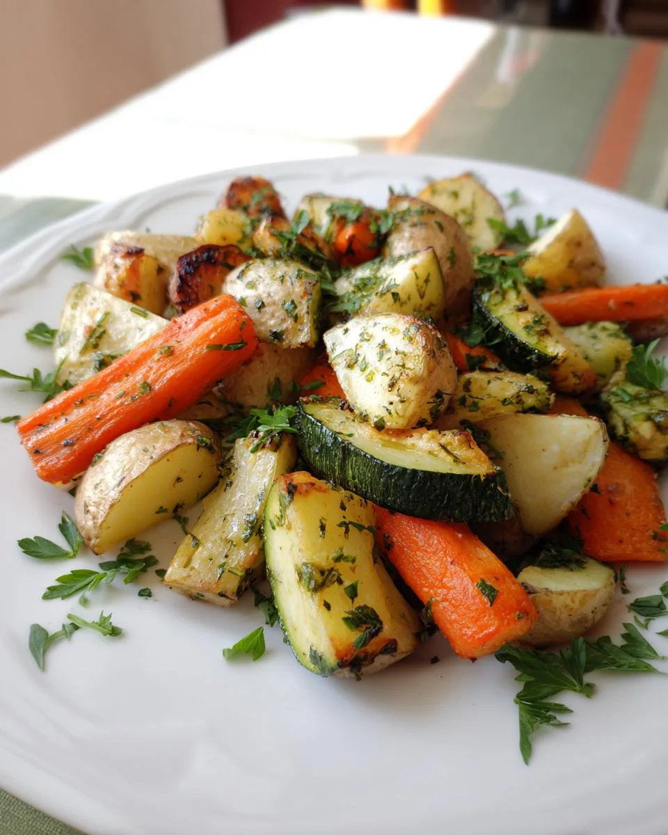 Garlic Herb Roasted Potatoes, Carrots, and Zucchini - detail 3