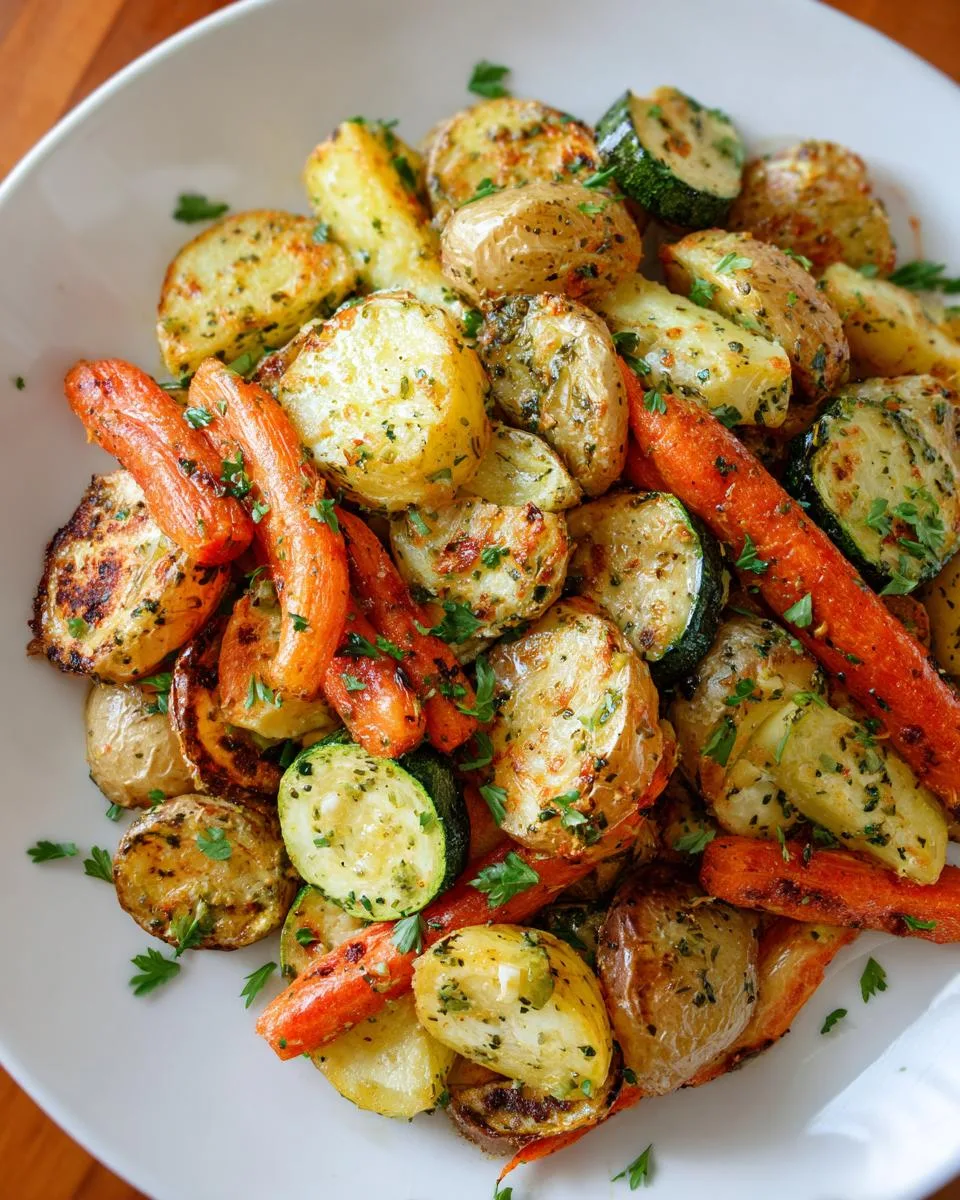 Garlic Herb Roasted Potatoes, Carrots, and Zucchini - detail 4