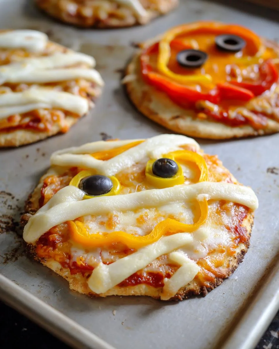 Halloween Mini Pizzas - detail 1