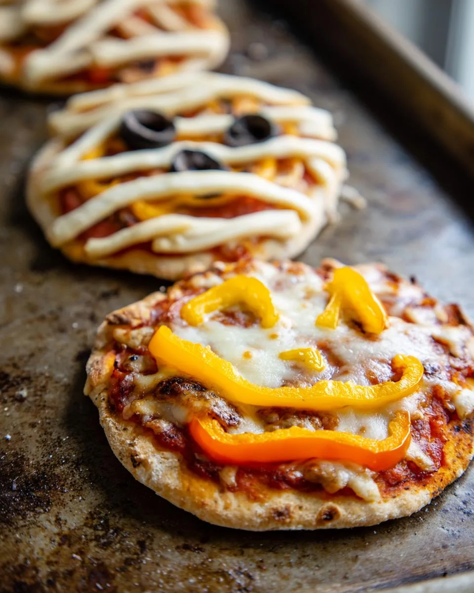 Halloween Mini Pizzas - detail 2
