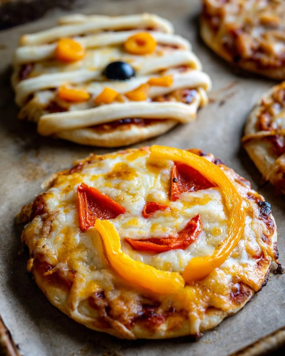Halloween Mini Pizzas - detail 3