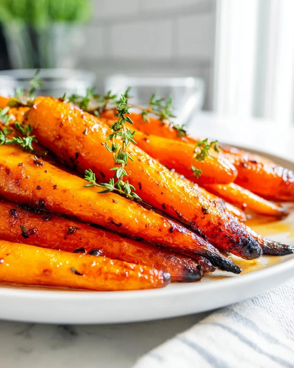 Honey Balsamic Roasted Carrots - detail 2