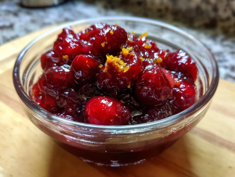 Honey Bourbon Cranberry Sauce