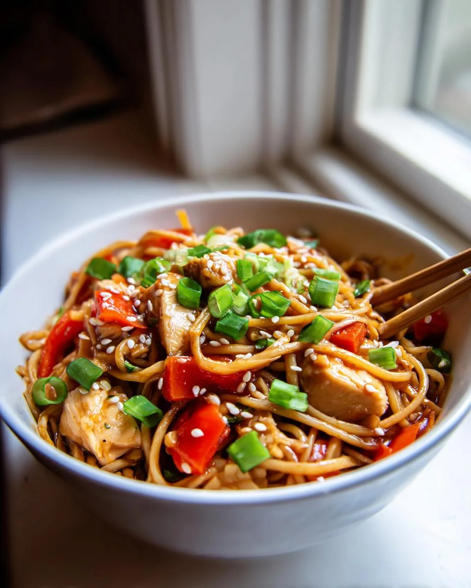 Instant Pot Chicken Lo Mein - detail 1