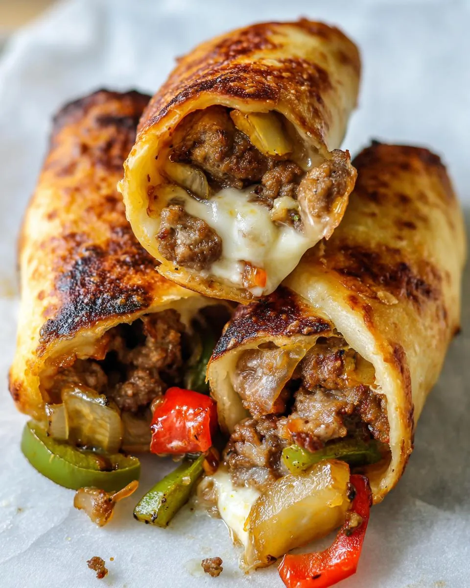 Keto Philly Cheesesteak Rolls - detail 2