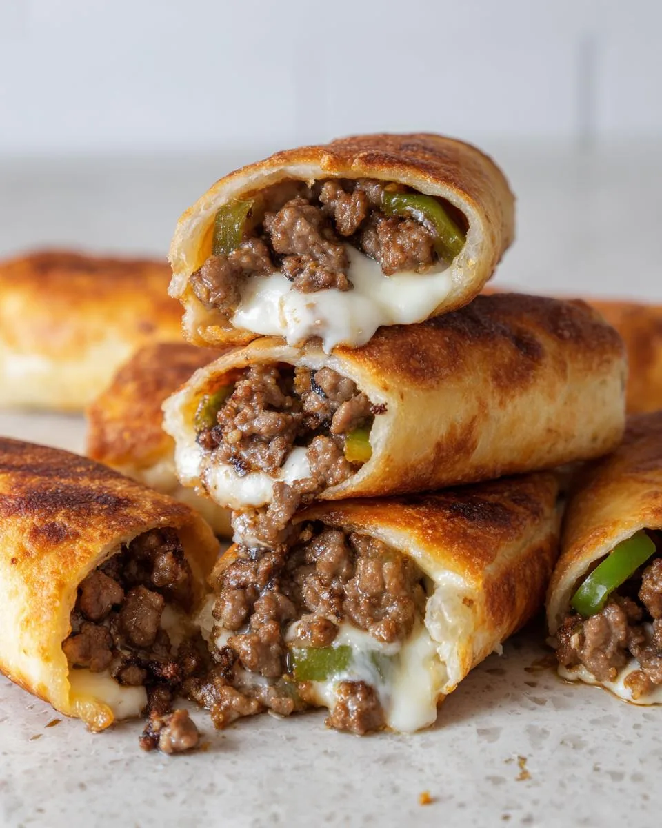 Keto Philly Cheesesteak Rolls - detail 4