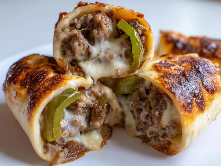 Keto Philly Cheesesteak Rolls