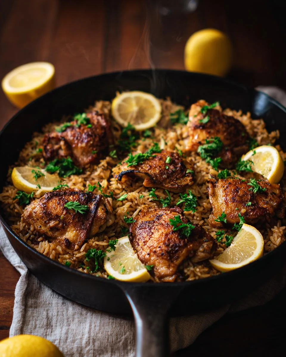 Lemon Garlic Chicken and Rice - detail 4