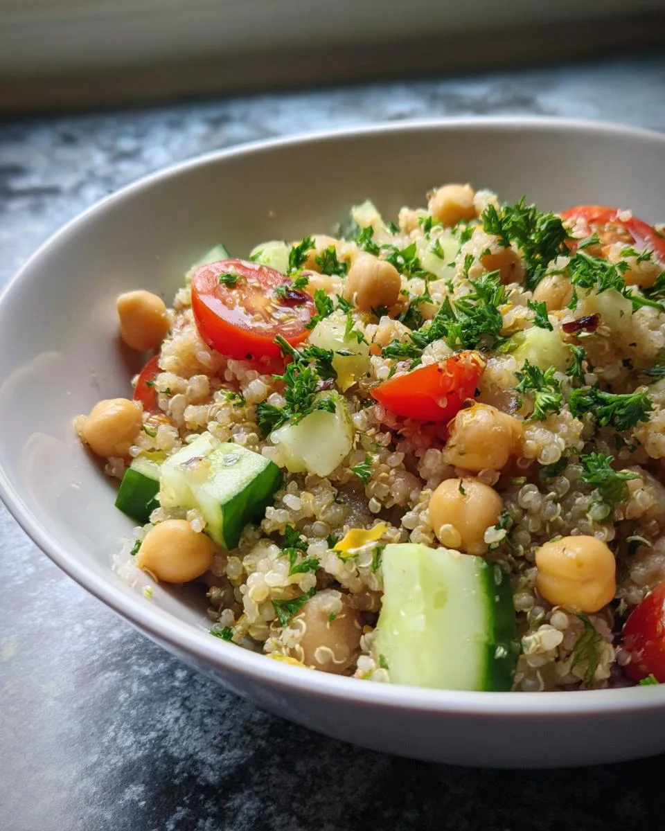 Lemon Herb Quinoa with Chickpeas - detail 1