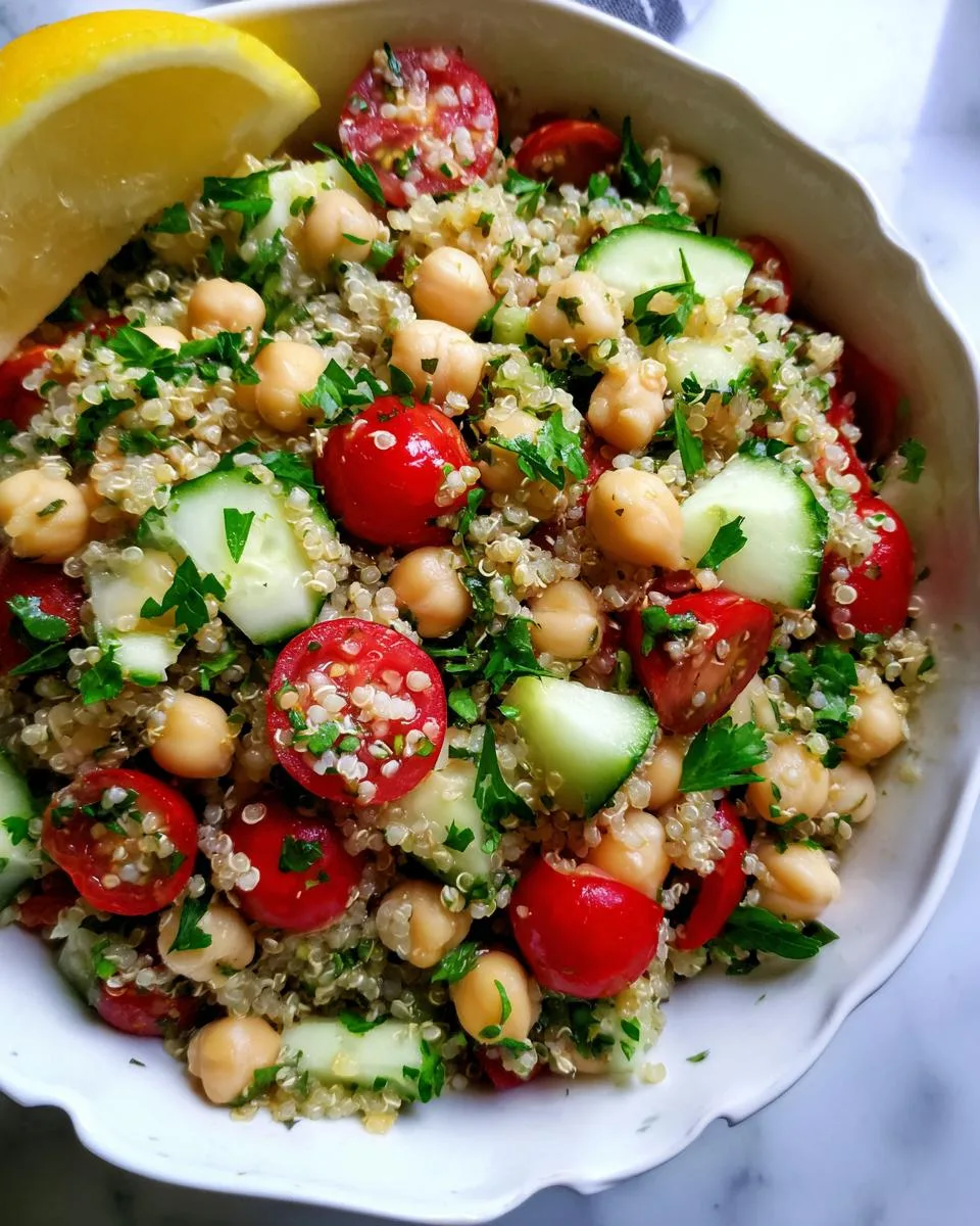 Lemon Herb Quinoa with Chickpeas - detail 2