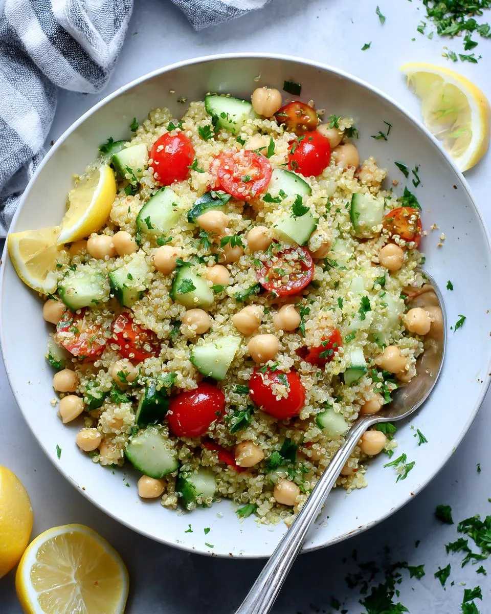 Lemon Herb Quinoa with Chickpeas - detail 4