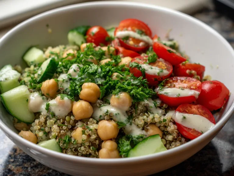 Lemon Herb Quinoa with Chickpeas