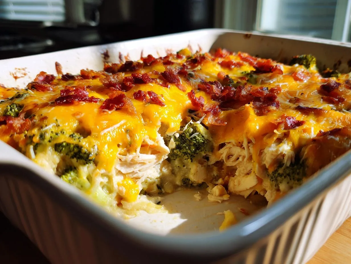 Delicious 8g Net Carb Chicken Casserole in 30 Minutes