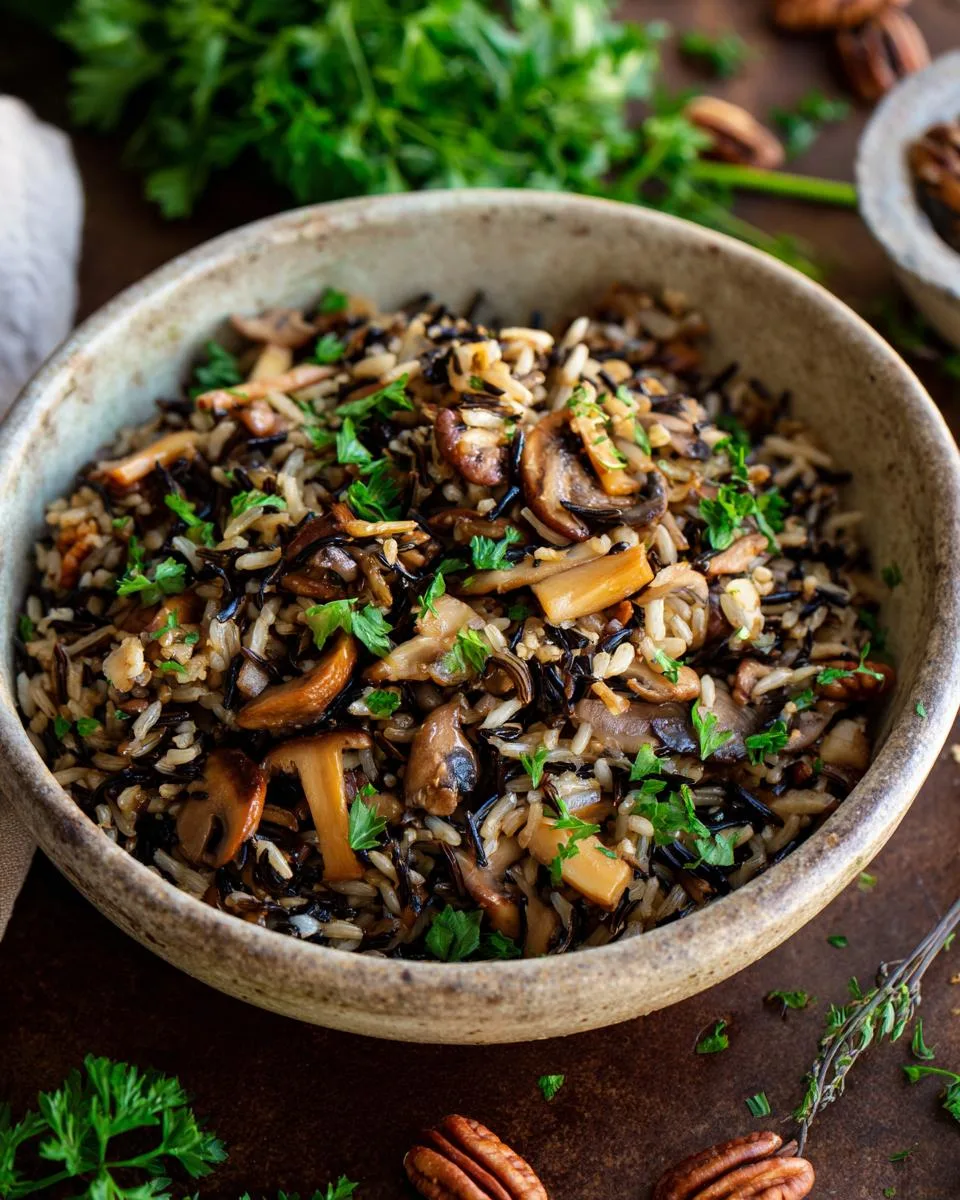 Mushroom Wild Rice Pilaf - detail 3
