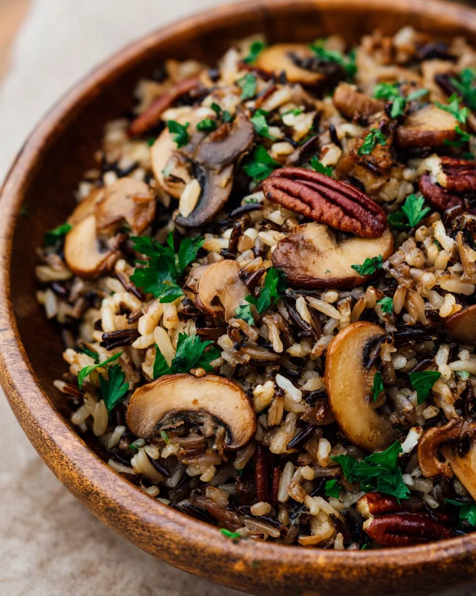 Mushroom Wild Rice Pilaf - detail 4