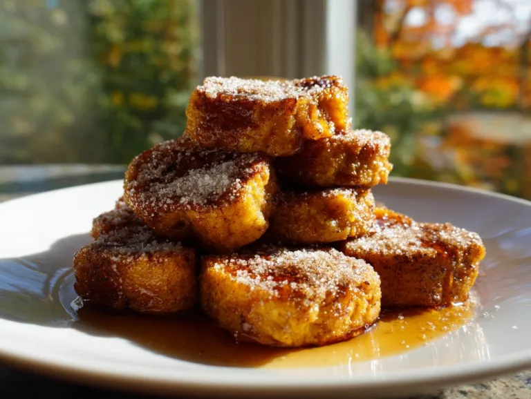 Pumpkin French Toast Bites