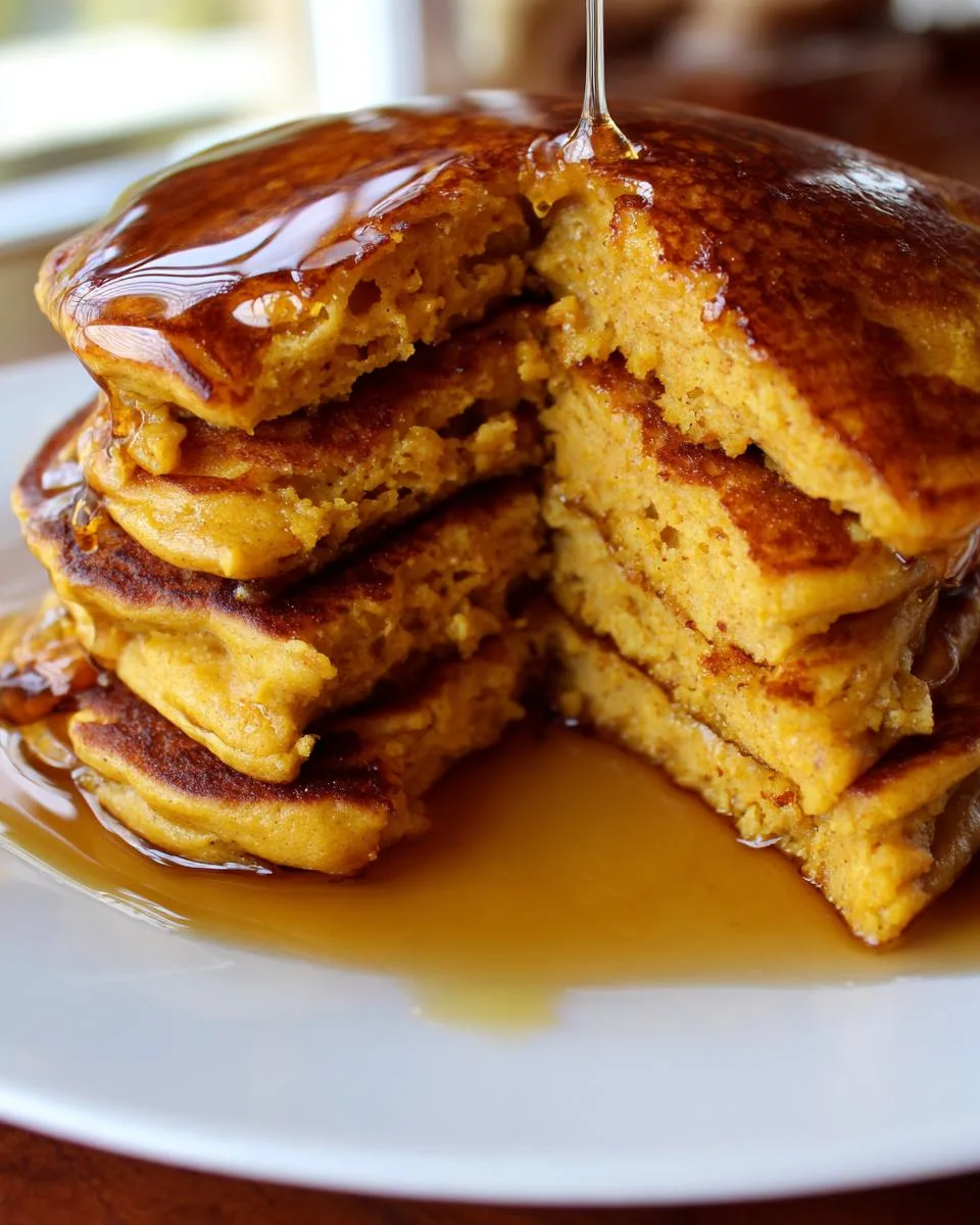 Pumpkin Greek Yogurt Pancakes - detail 2
