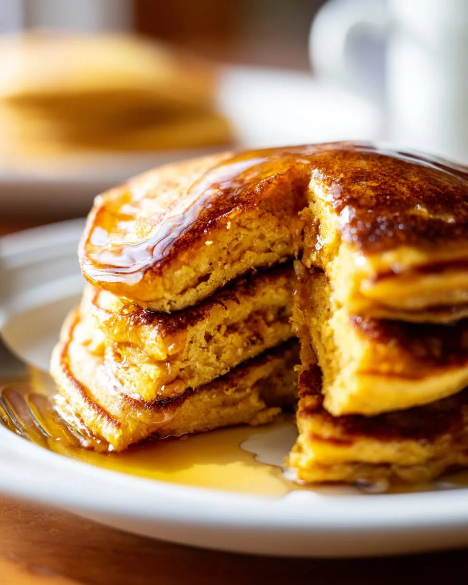 Pumpkin Greek Yogurt Pancakes - detail 3