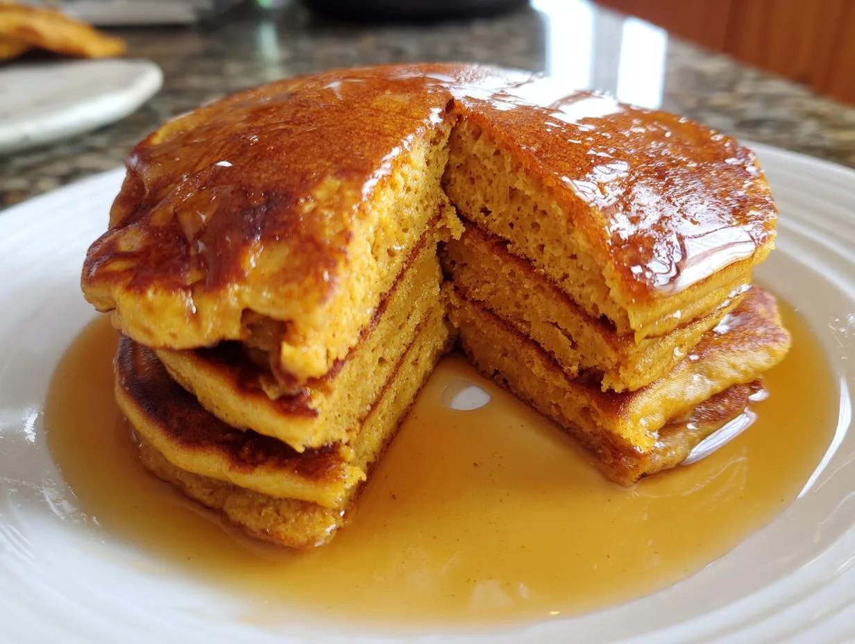 Fluffy Pumpkin Greek Yogurt Pancakes in Just 15 Minutes