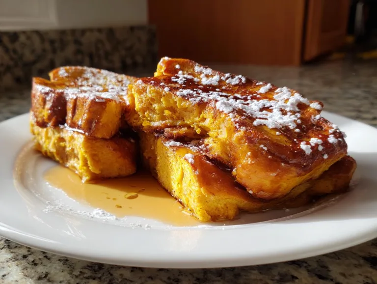 Pumpkin Pie Hawaiian Roll French Toast