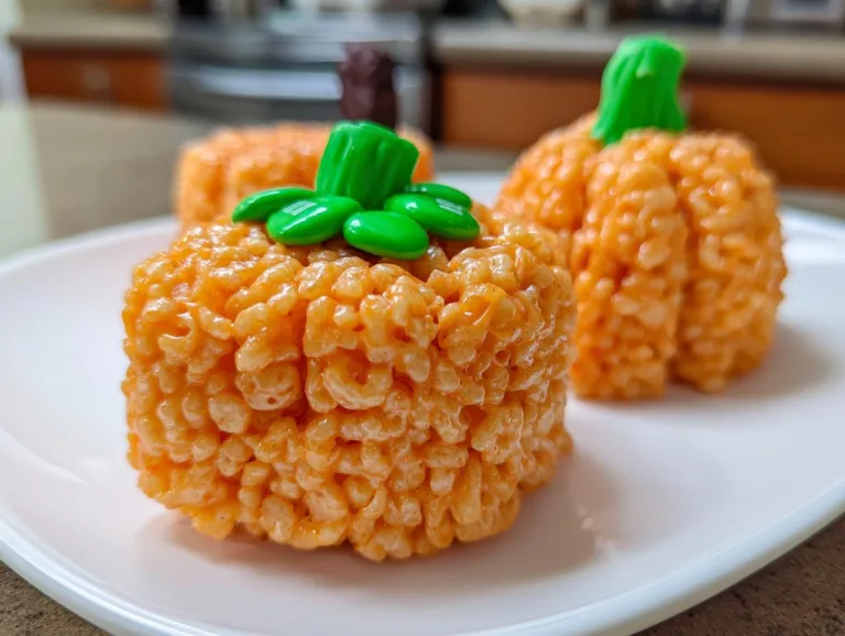 Pumpkin Rice Krispie Treats