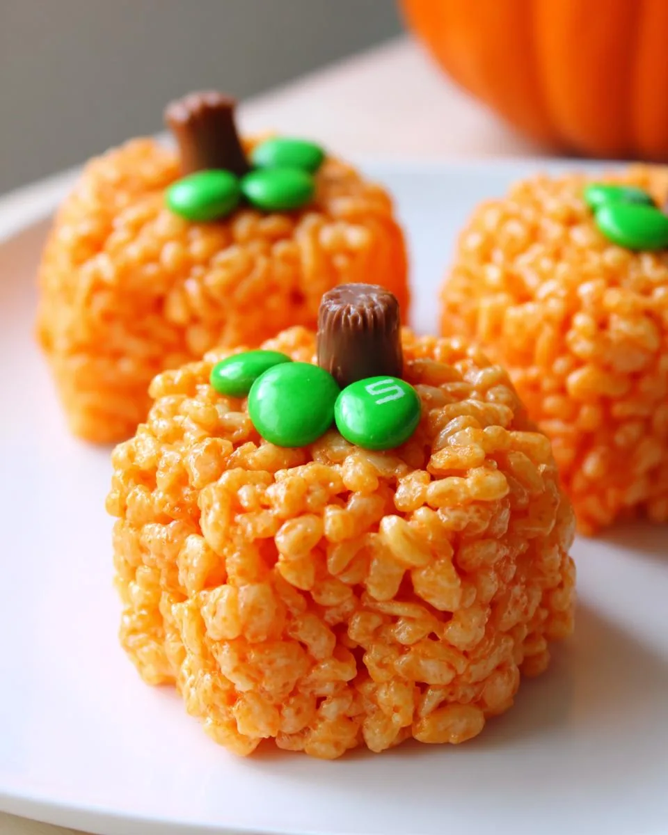 Pumpkin Rice Krispie Treats - detail 3