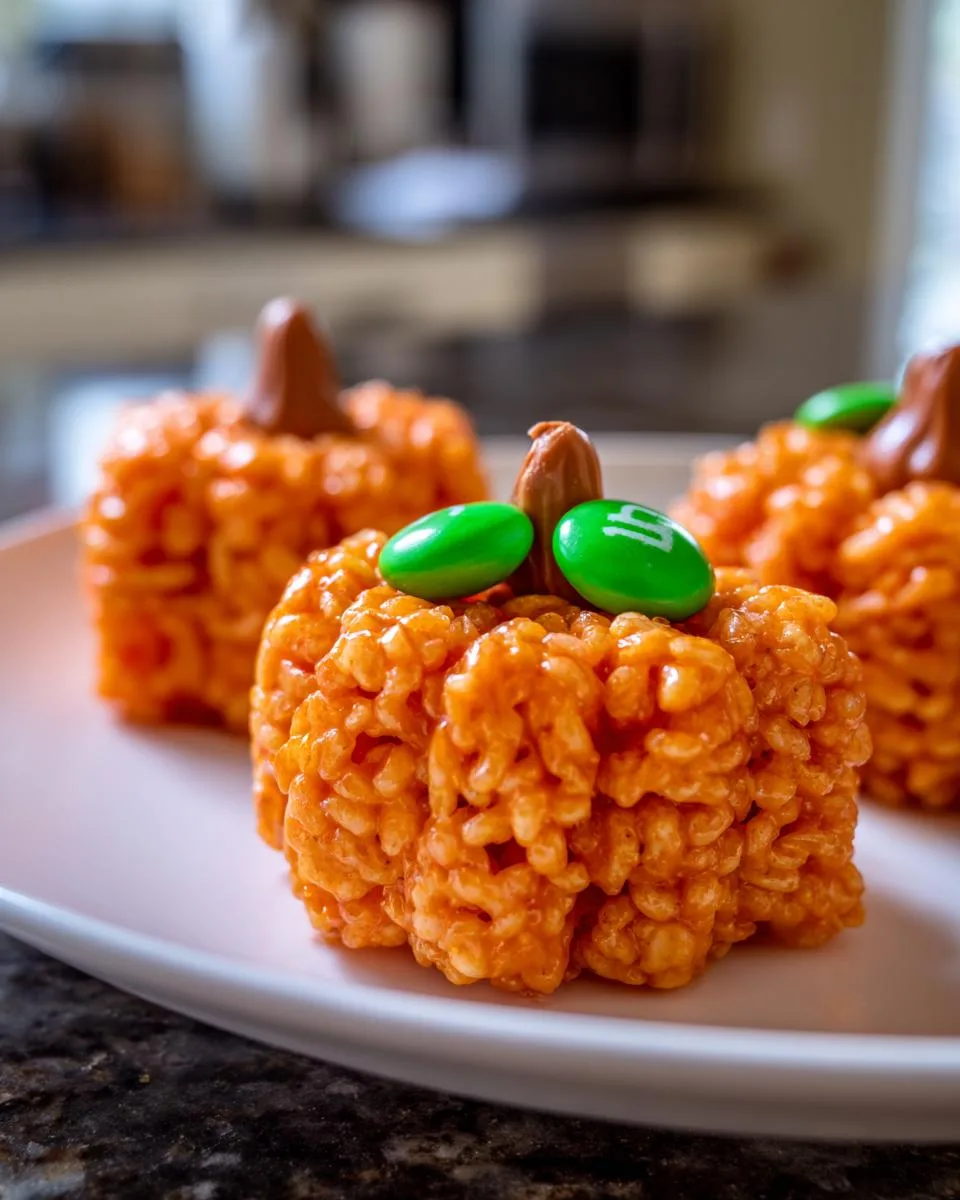 Pumpkin Rice Krispie Treats - detail 4