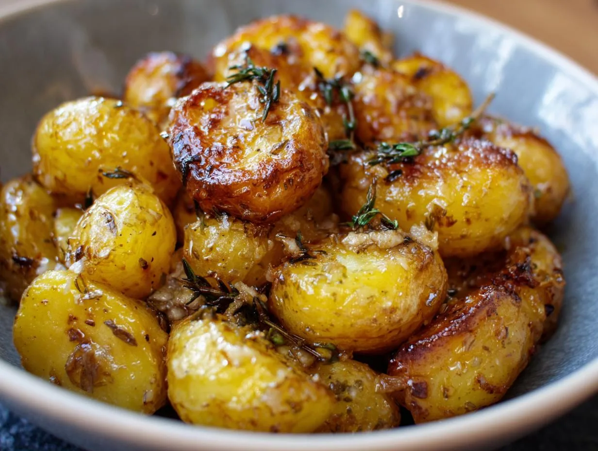Ultimate Roasted Garlic Potatoes with 6 Garlic Cloves