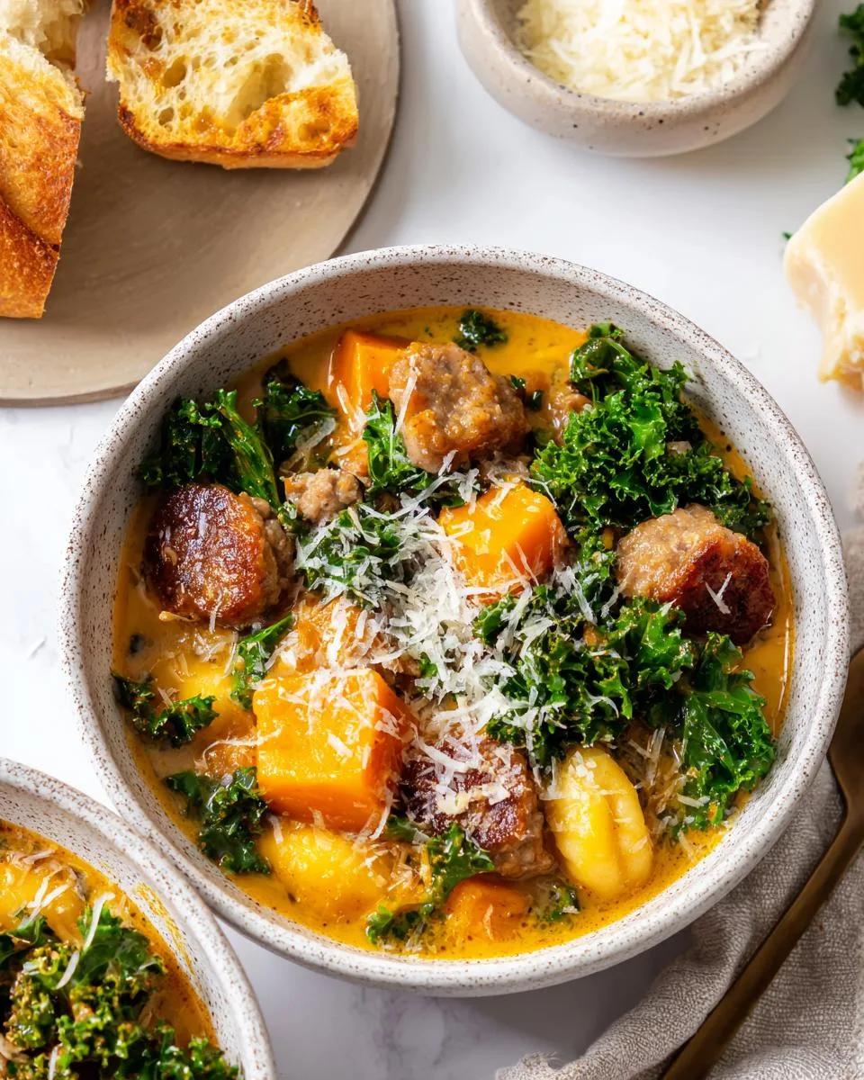 Savory Butternut Squash Gnocchi Soup - detail 3