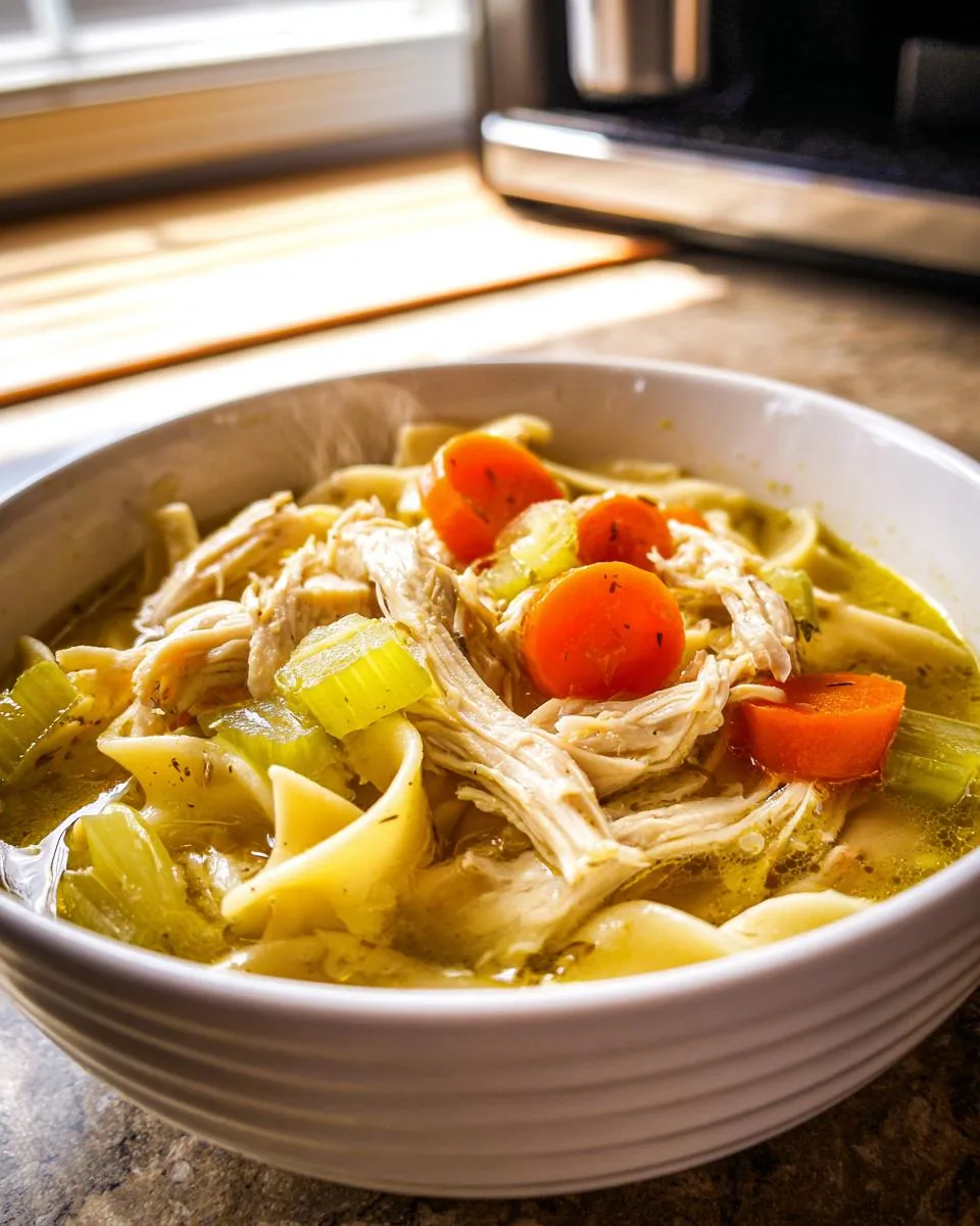 Slow Cooker Chicken Noodle Soup - detail 3