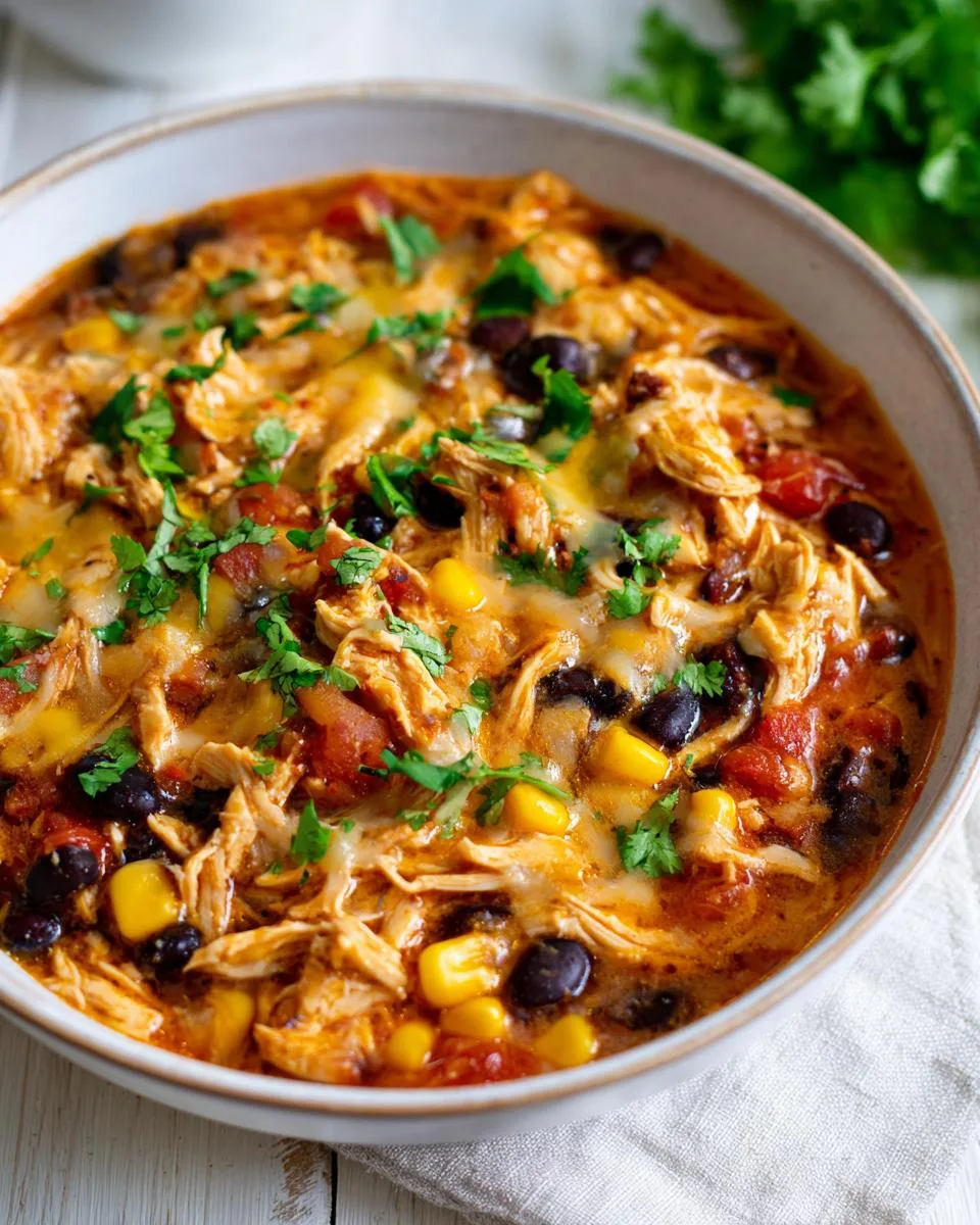 Slow Cooker Fiesta Chicken Soup - detail 3