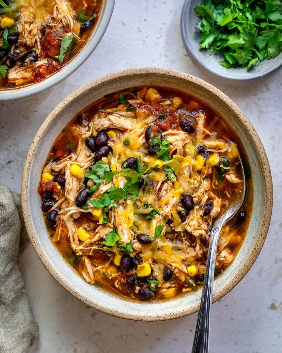 Slow Cooker Fiesta Chicken Soup - detail 4