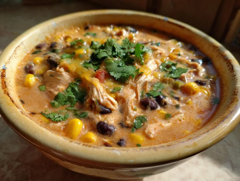 Slow Cooker Fiesta Chicken Soup